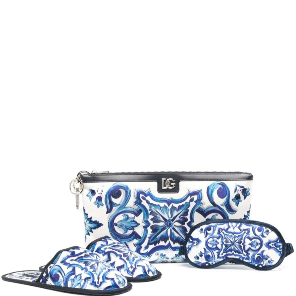 Dolce & Gabbana Slipper and Eye Mask Travel Set